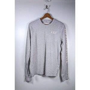 Y2K Abercrombie & Fitch Long Sleeve T Shirt Mens Size XL Muscle Fit Logo Marbled